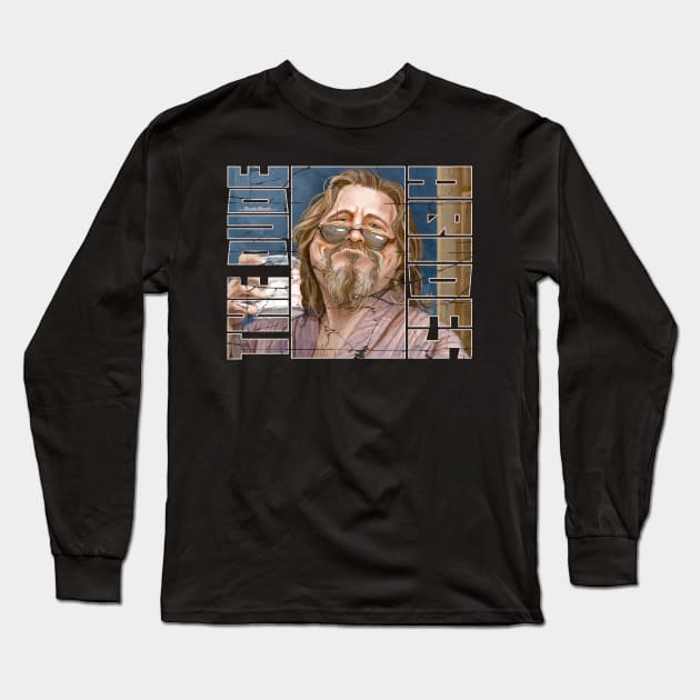 Lebowski: The Dude Abides Long Sleeve T-Shirt by Dustin Resch